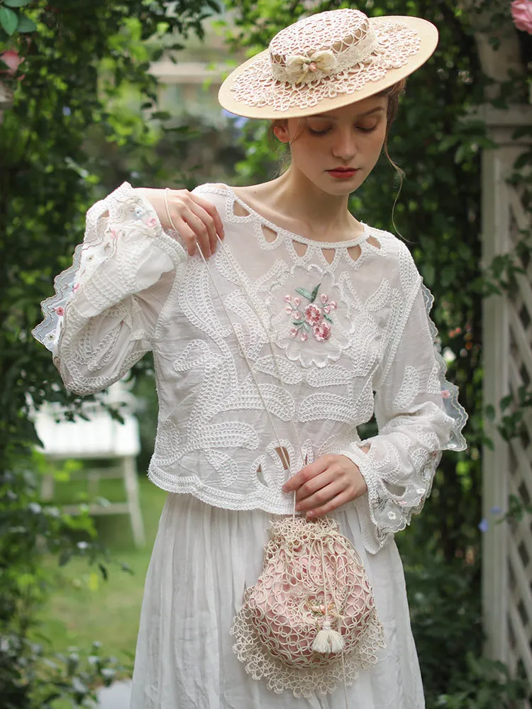 Victorian Handmade Lace Pouch