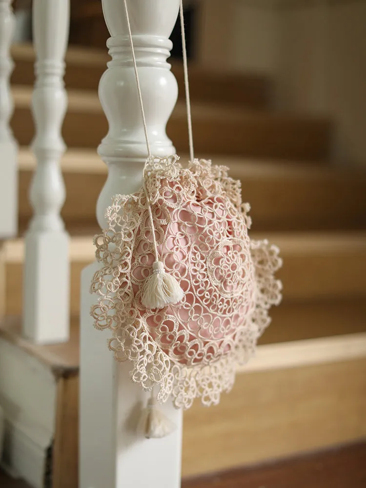 Victorian Handmade Lace Pouch