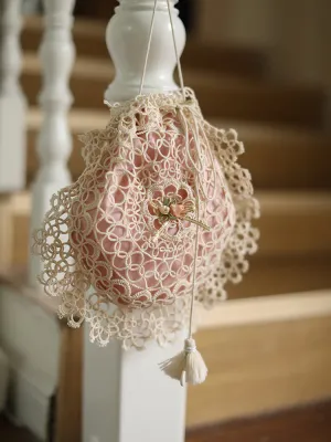 Victorian Handmade Lace Pouch