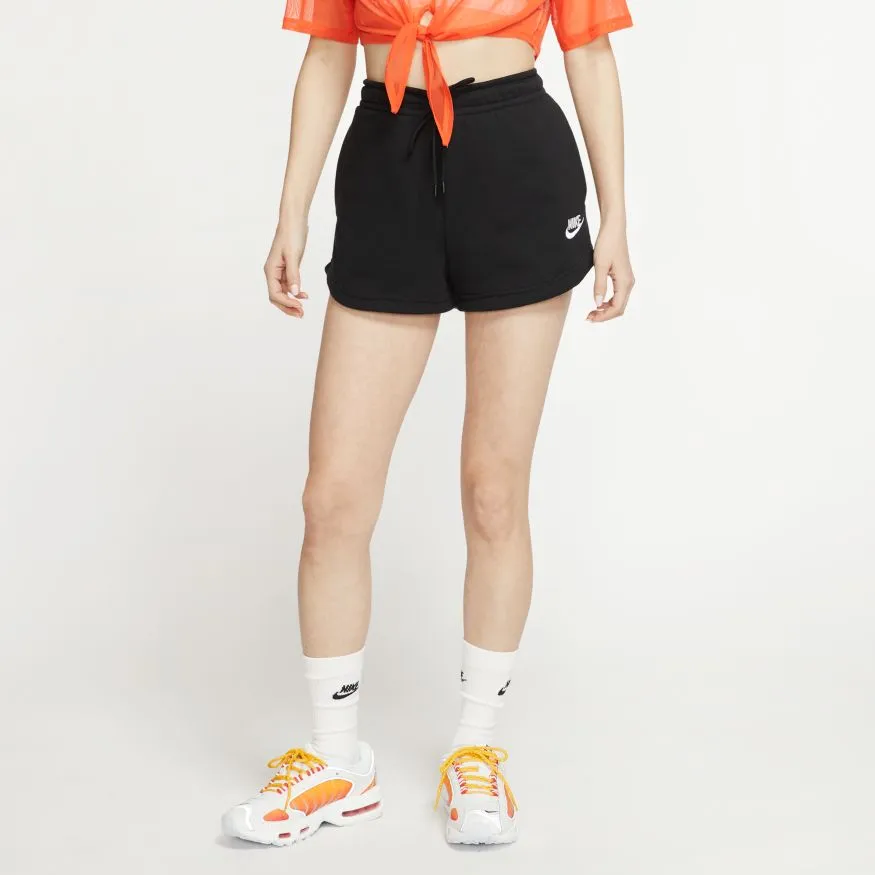 W FRENCH TERRY SHORTS "BLACK"
