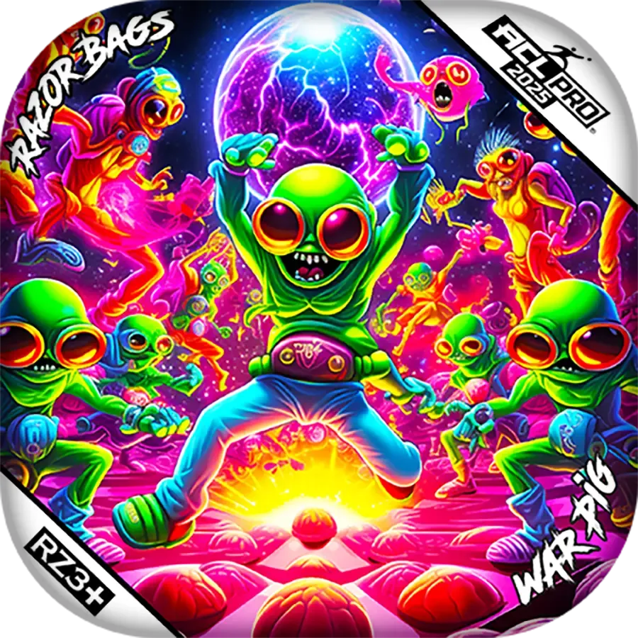 War Pig | Alien Dance Party | ACL PRO Razor Cornhole Bags