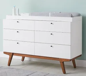 west elm x pbk Modern Extra-Wide Dresser & Topper Set