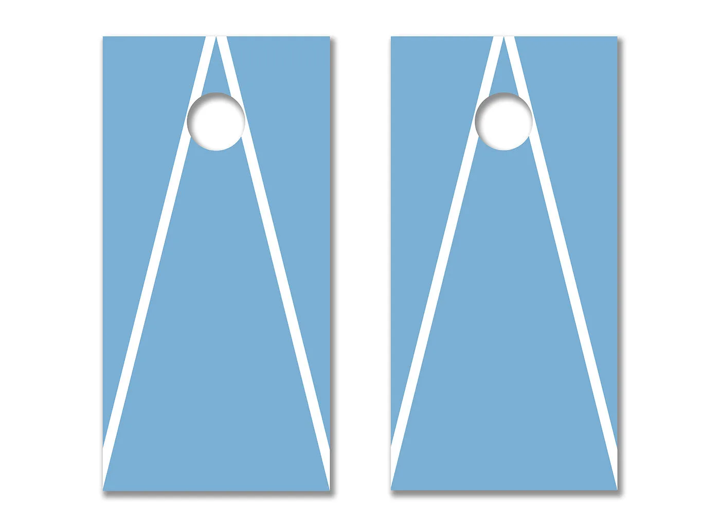White and Carolina Blue