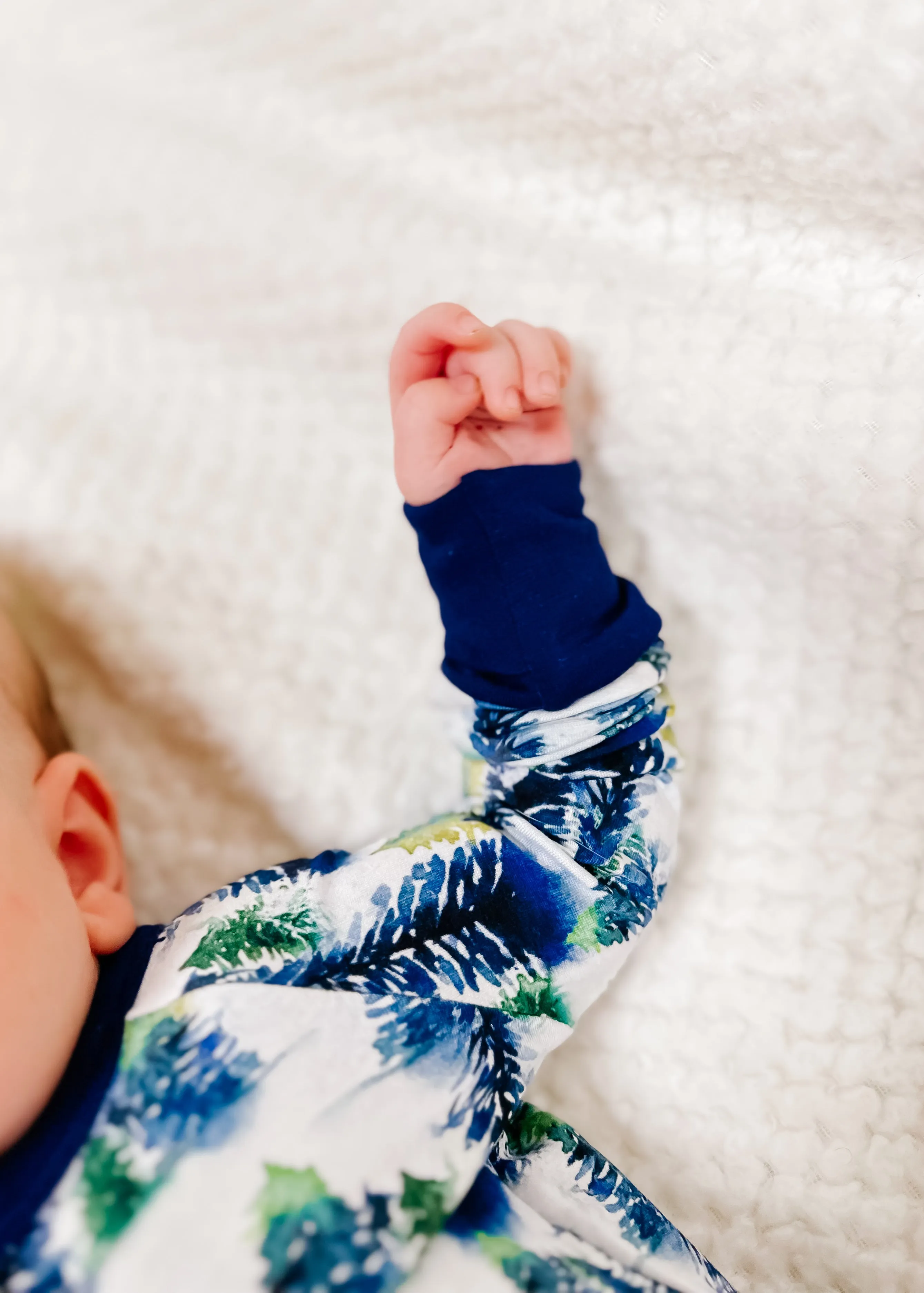 Winter Trees | Convertible Bamboo Zipper Baby Pajamas