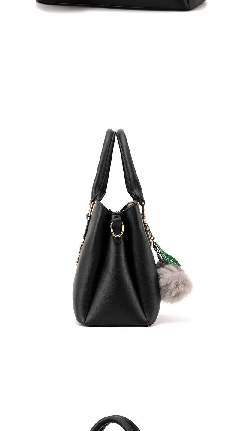 Women Leather Handbags Medium Shoulder Bags Top-Handle Luxury