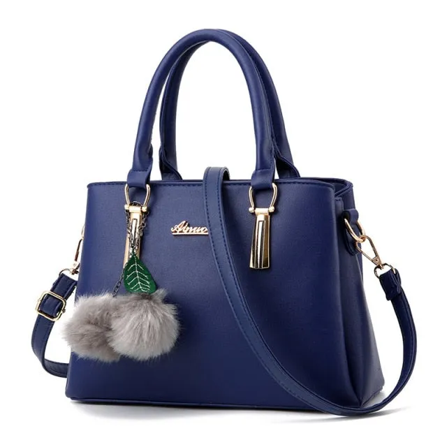 Women Leather Handbags Medium Shoulder Bags Top-Handle Luxury