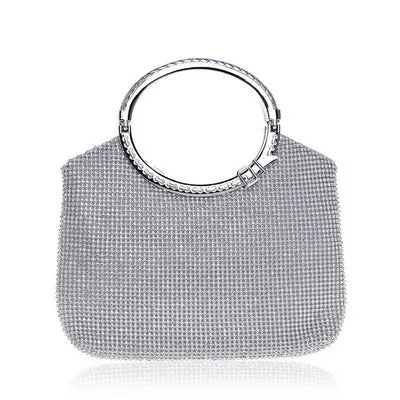 Women's Awesome Rhinestones Wedding Clutch Bags - Gold,Silver