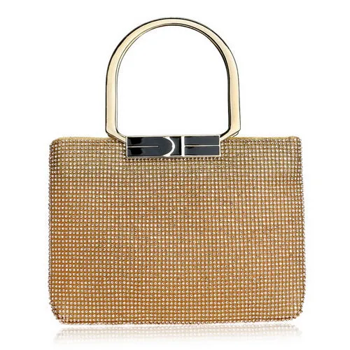 Women's Awesome Rhinestones Wedding Clutch Bags - Gold,Silver