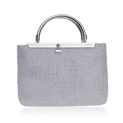 Women's Awesome Rhinestones Wedding Clutch Bags - Gold,Silver