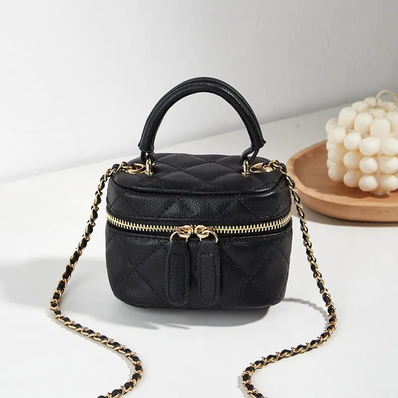 Women's Fashion Portable Mini Diamond Style Chain Crossbody Bags