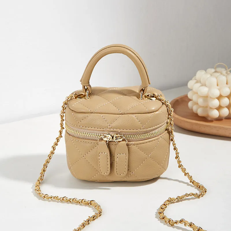 Women's Fashion Portable Mini Diamond Style Chain Crossbody Bags