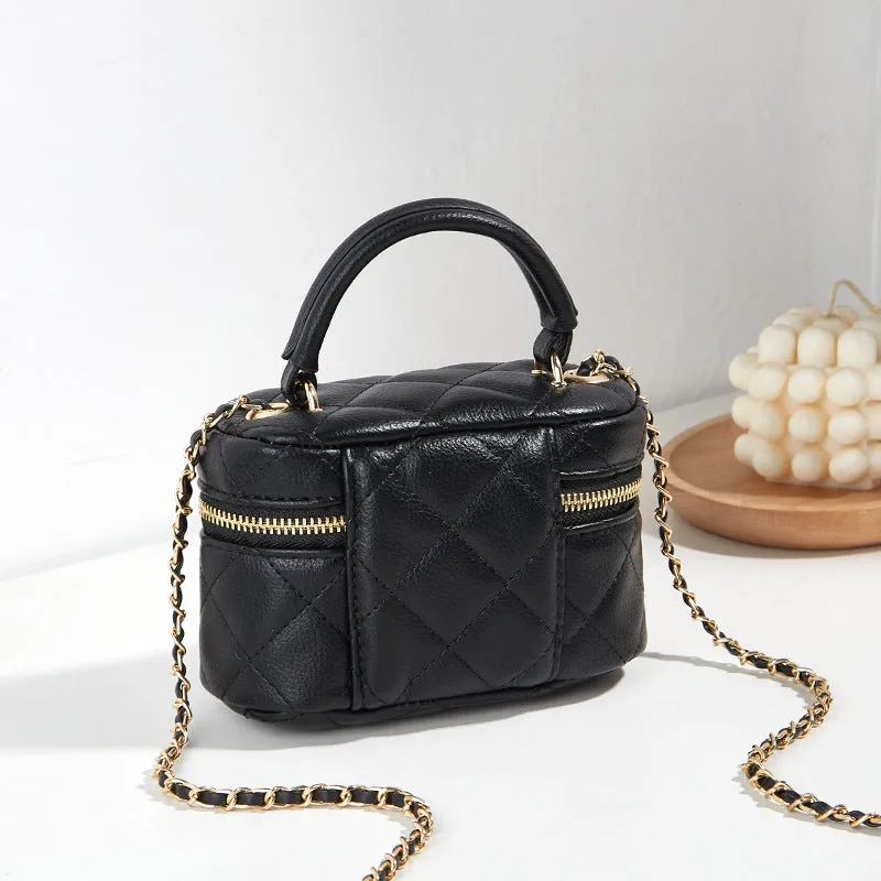 Women's Fashion Portable Mini Diamond Style Chain Crossbody Bags