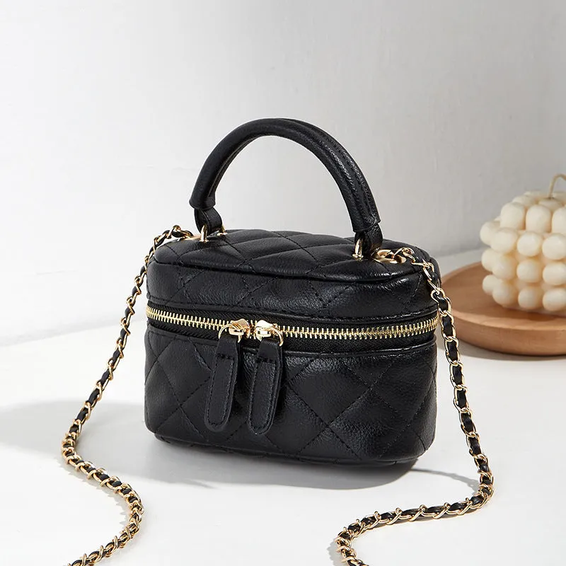 Women's Fashion Portable Mini Diamond Style Chain Crossbody Bags