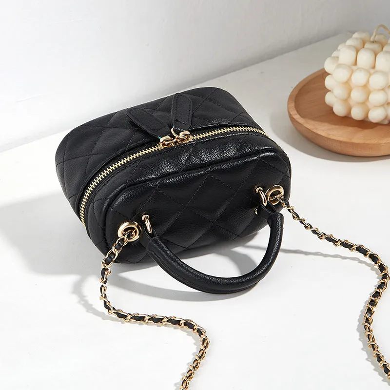Women's Fashion Portable Mini Diamond Style Chain Crossbody Bags