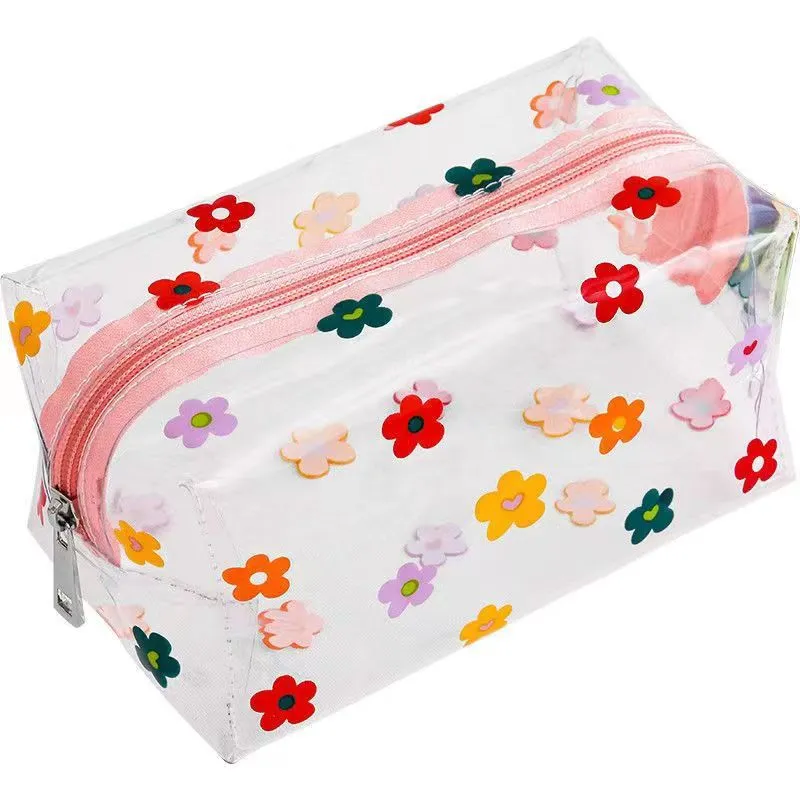 Women's Printed Fruit Cute Transparent Portable Storage Cosmetic Bags