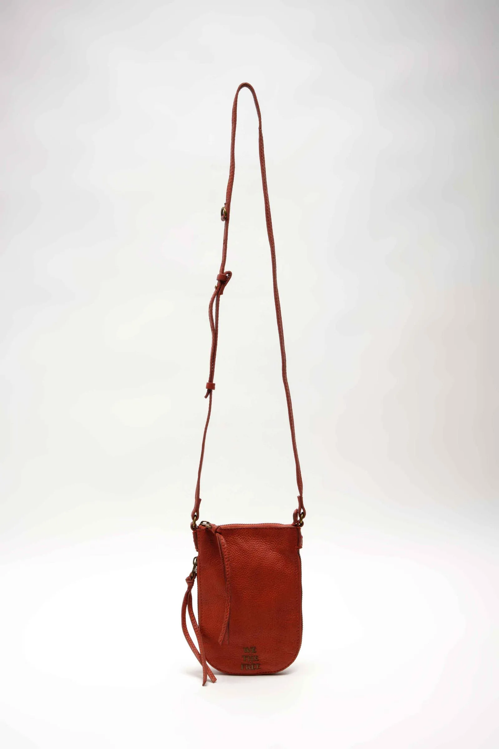 WYATT LEATHER CROSSBODY-BRICK
