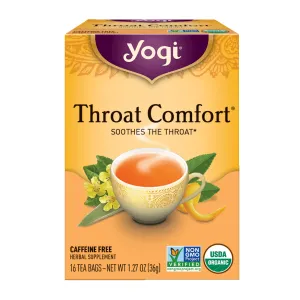 Yogi Tea | Throat Comfort | Herbal Tea | 16 Tea Bags | Soothe The Throat