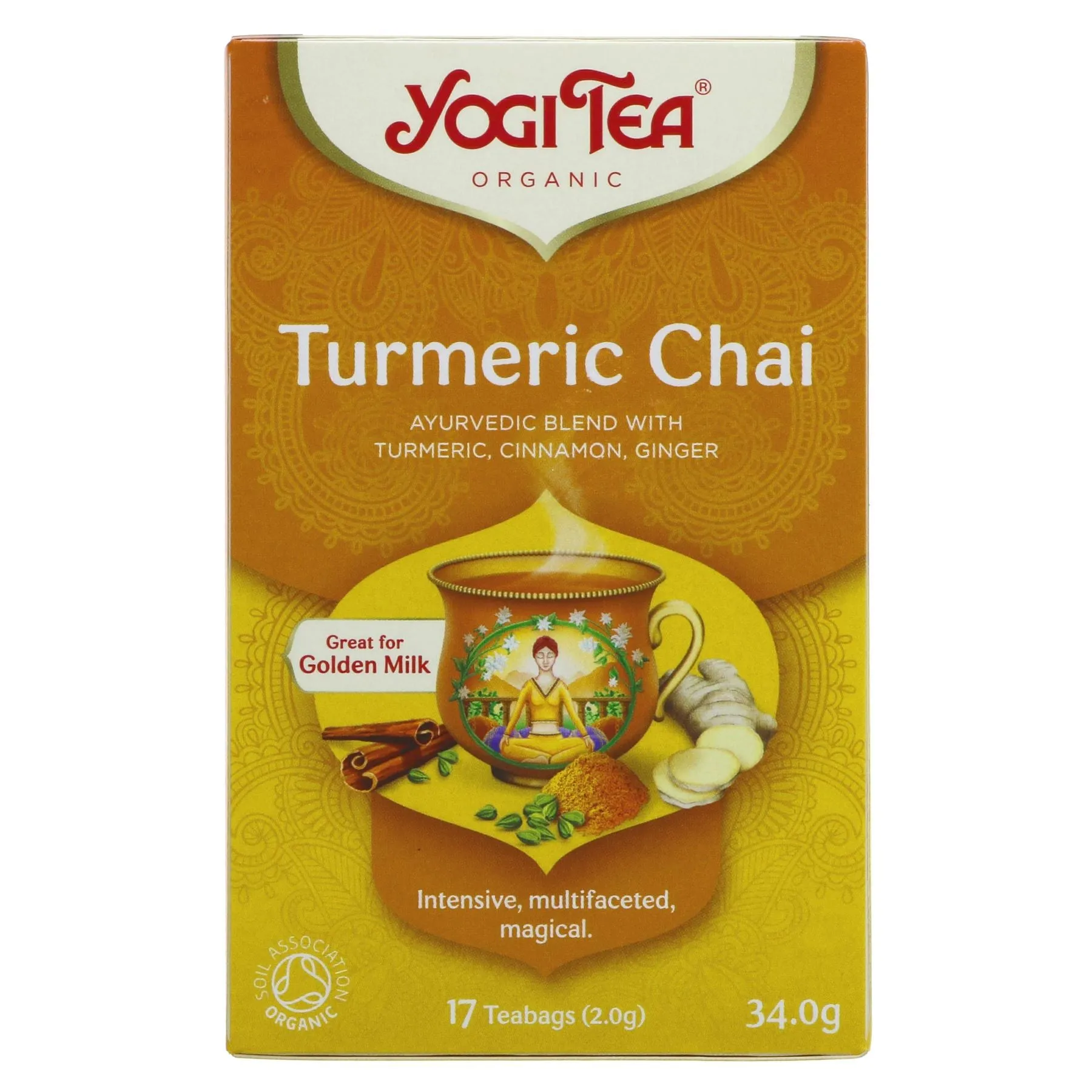 Yogi Tea | Turmeric Chai - Turmeric, Cinnamon, Ginger | 17 bags