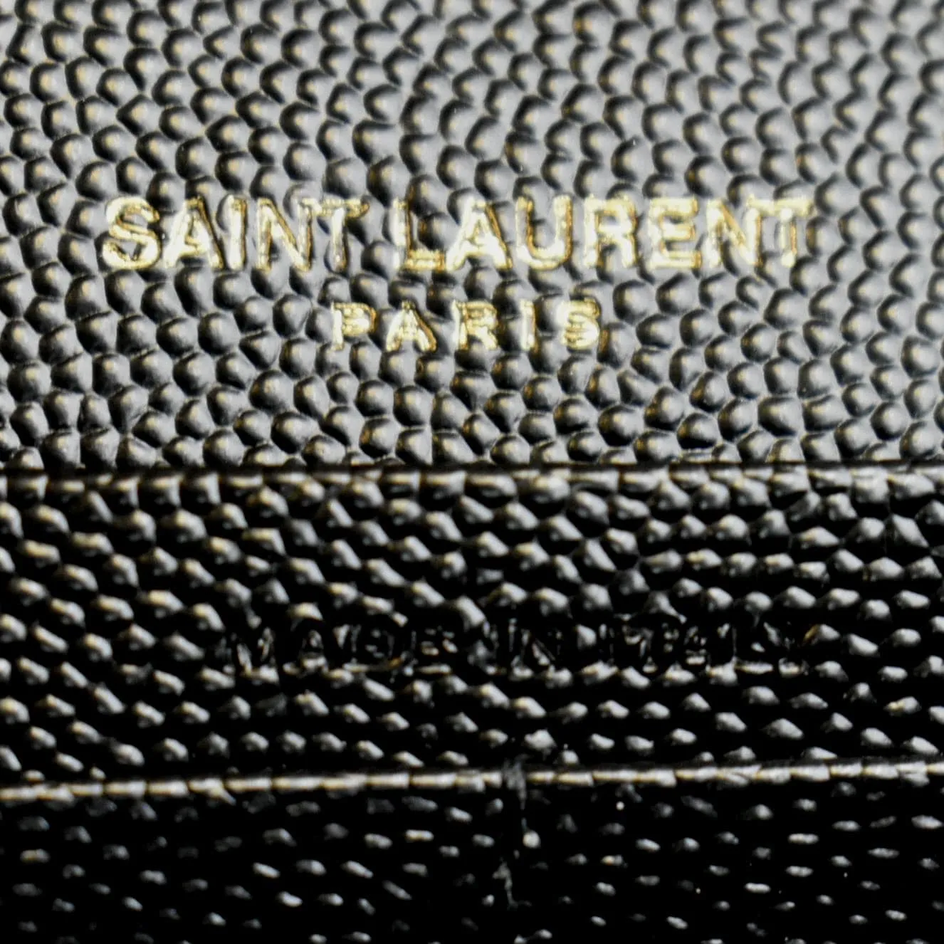 YVES SAINT LAURENT Cassandre Matelasse Chain Wallet Crossbody Bag Black
