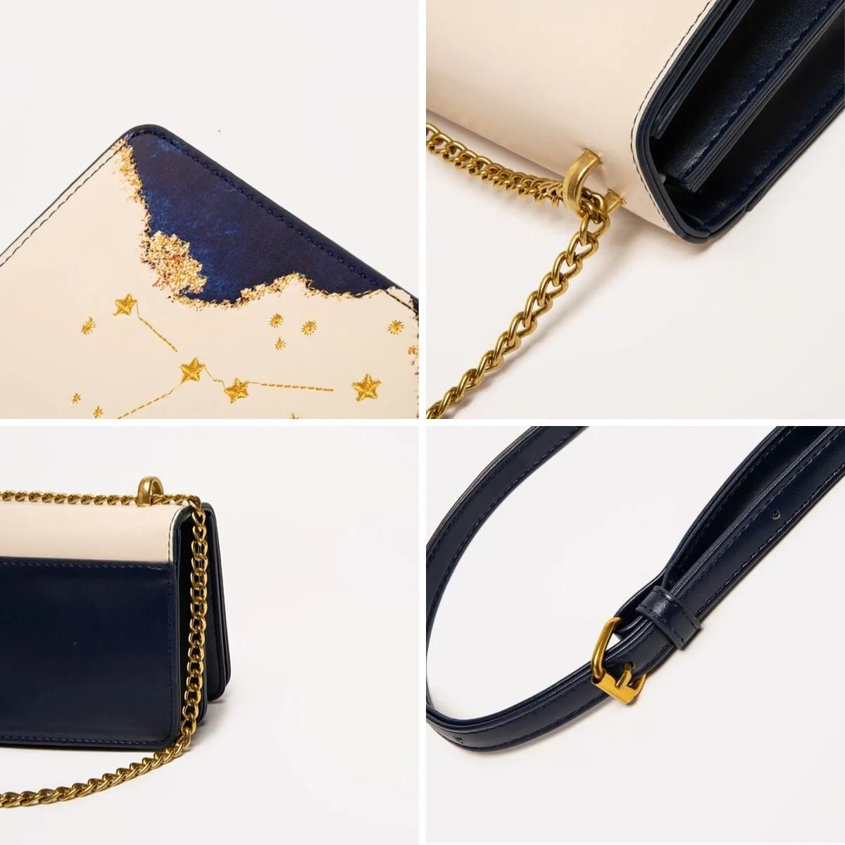 Zodiac Capricorn Embroidery Crossbody Bag