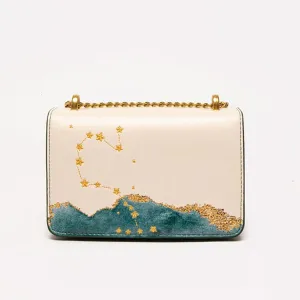 Zodiac Scorpio Embroidery Crossbody Bag